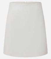 Saia Evasê Curta em PU com Zíper - 1