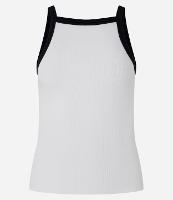 Regata em Ribana com Decote Halter e Viés Contrastante - 1