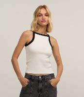 Regata em Ribana com Decote Halter e Viés Contrastante - 2