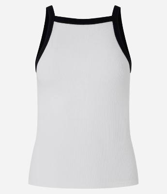 Regata em Ribana com Decote Halter e Viés Contrastante