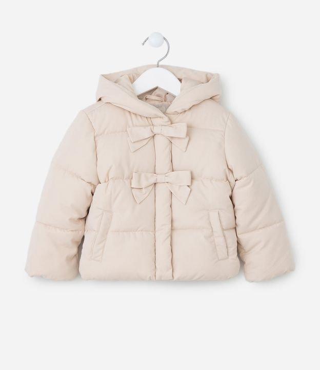 Jaqueta Pesada Infantil com Lacinhos e Capuz - Tam 1 a 5 anos - 1