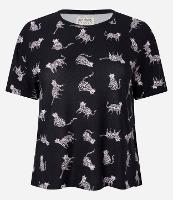 Blusa de Pijama com Estampa de Gatos Onça - 1