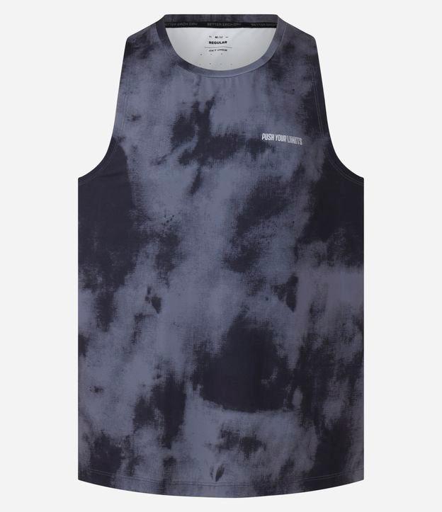 Regata Esportiva em Tecnologia Dry com Estampa Manchada - 1