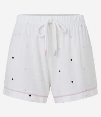 Short de Pijama com Estampa de Poá e Toque Suave
