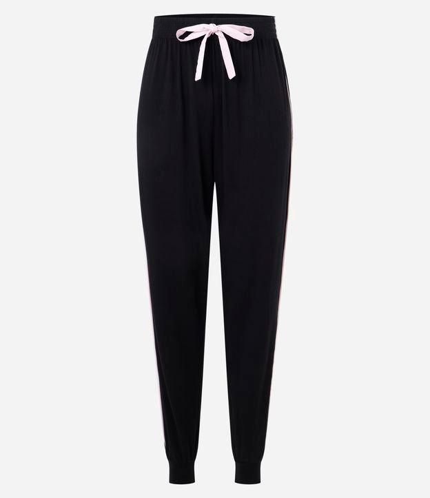 Calça de Pijama com Toque Suave e Detalhe de Laço - 1