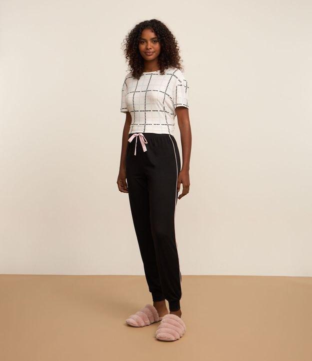 Calça de Pijama com Toque Suave e Detalhe de Laço - 2