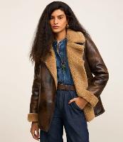 Jaqueta Alongada em PU com Pelo no Forro e Gola - 2