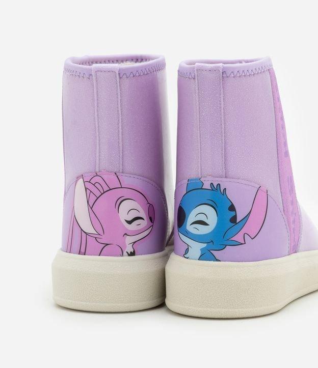 Bota Infantil com Forro Peludinho e Estampa Stitch e Angel - Tam 28 a 34 - 2