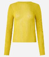 Blusa Tricô Canelada com Gola Alta - 1