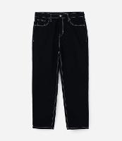 Calça Baggy em Sarja com Bolsos - 1