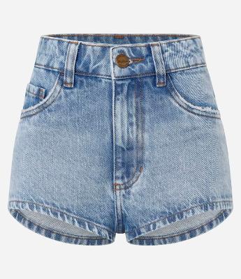 Short Hot Pants em Jeans com Cintura Alta