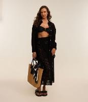 Saída de Praia Saia Envelope em Laise com Amarração - 1