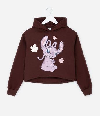 Casaco Cropped Infantil com Estampa da Angel - Tam 7 a 14 Anos