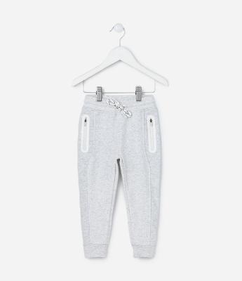 Calça Infantil Quentinha com Bolsos e Zíper - Tam 1 a 5 Anos