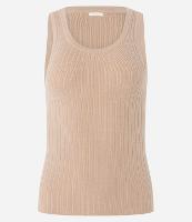 Blusa Regata em Tricot com Textura Canelada - 1