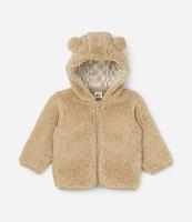 Jaqueta Infantil com Capuz e Orelhinhas - Tam 0 a 18 meses - 1