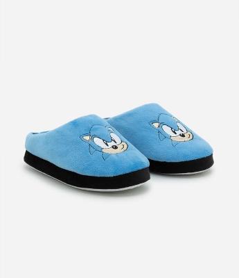Pantufa Chinelo Infantil com Bordado do Sonic - Tam 29 a 38