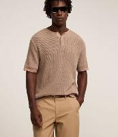 Camiseta Regular Gola Redonda com Botões e Efeito Crochê - 2