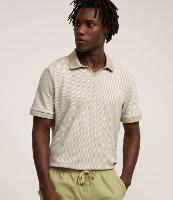 Camisa Polo Comfort com Textura Diagonal - 1