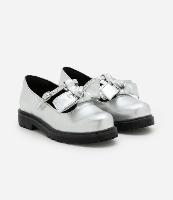 Sapato Oxford Infantil Metalizado com Lacinho - Tam 25 a 32 - 1