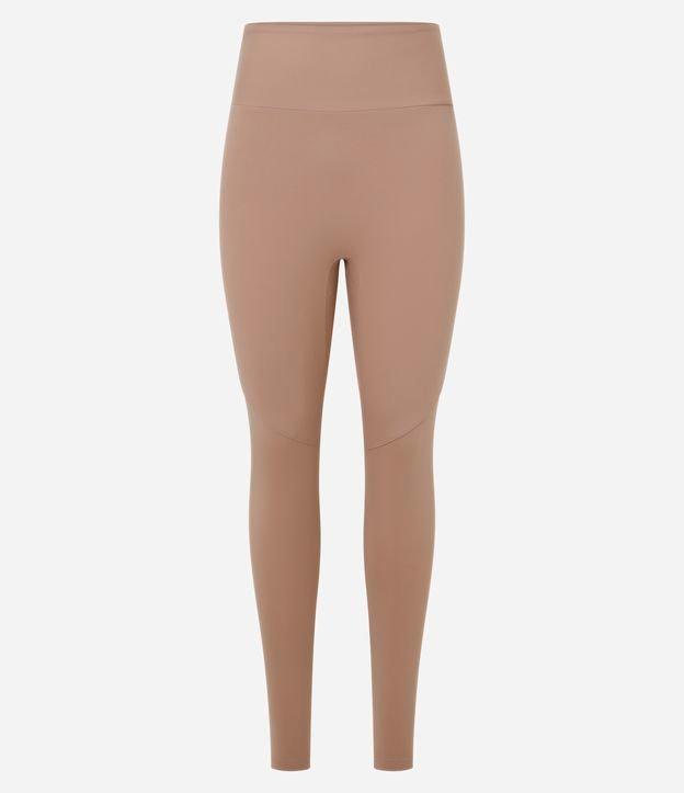 Calça Esportiva Legging em Microfibra com Costura Aparente - 1