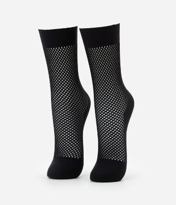 Meia Soquete Arrastão Curve e Plus Size Loba