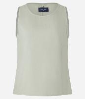 Blusa sem Manga em Sarja com Decote Redondo - 1