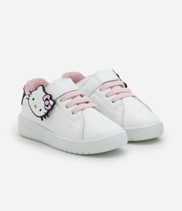 Tênis Infantil com Velcro e Patch da Hello Kitty - Tam 20 a 27 - 1