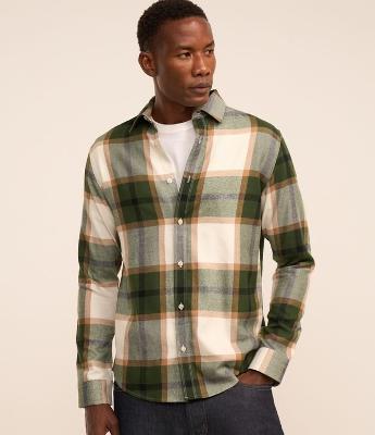 Camisa Manga Longa em Flanela Xadrez