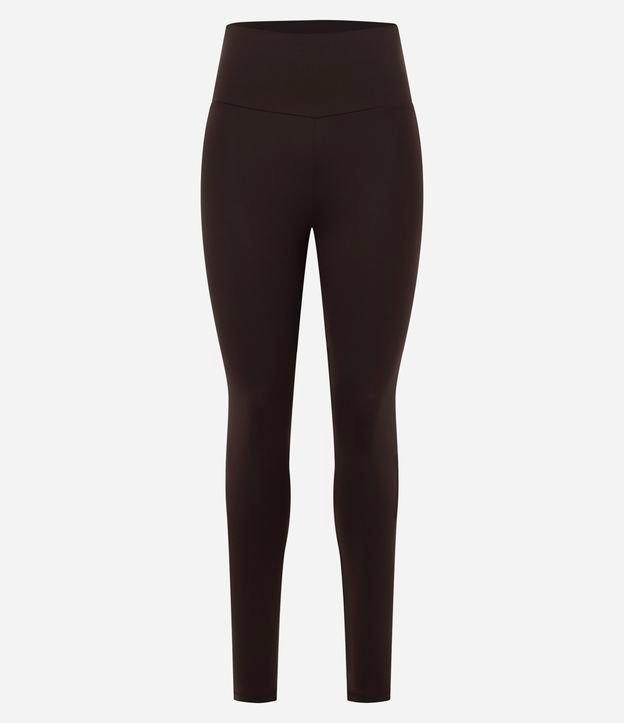 Calça Esportiva Legging em Microfibra com Cós Alto - 1