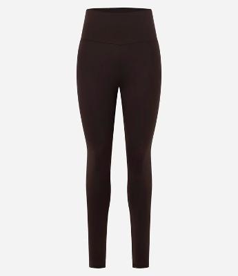Calça Esportiva Legging em Microfibra com Cós Alto