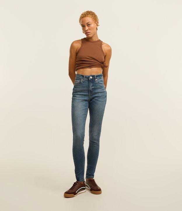 Calça Skinny Jeans com Elastano e Cintura Alta - 2