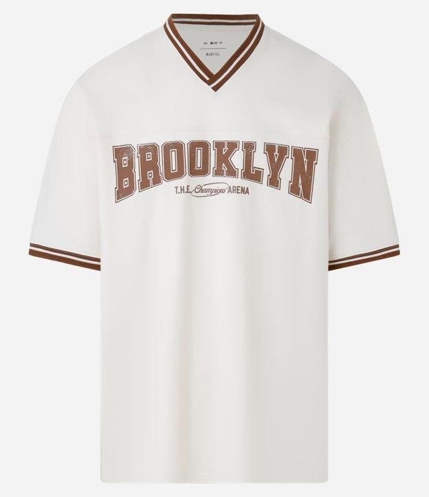 Camiseta em Algodão com Estampa Brooklyn - 1