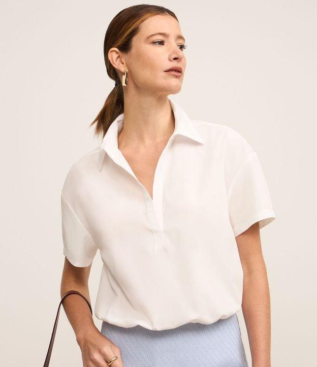 Body em Tricoline com Gola Polo - 2