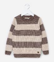 Suéter Infantil com Estampa de Listras - Tam 1 a 5 Anos - 1