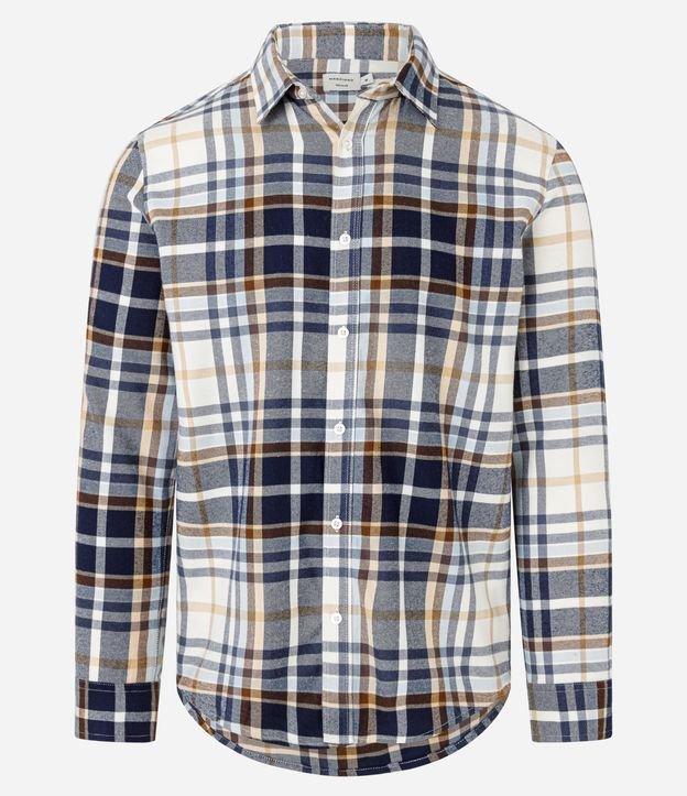 Camisa em Flanela com Estampa Xadrez - 1