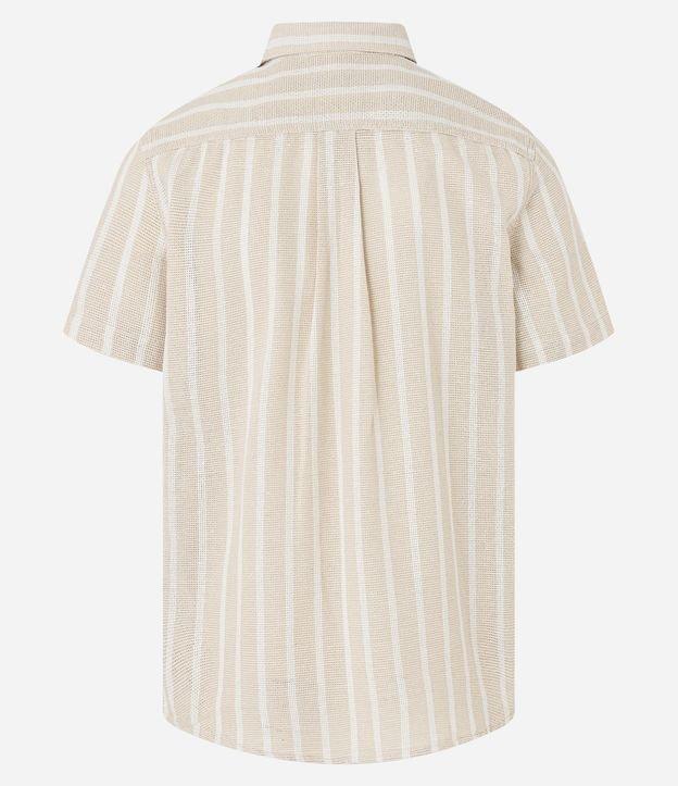 Camisa Maquinetada com Listras Verticais e Textura - 2