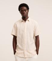 Camisa Maquinetada com Listras Verticais e Textura - 4