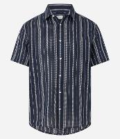 Camisa em Algodão com Listras Diversas e Textura - 2