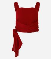 Blusa em Crepe com Decote Quadrado e Faixa na Cintura - 1