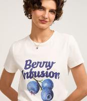 Blusa em Algodão com Estampa Berry Infusion - 2