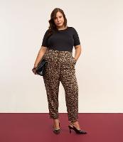 Calça Pijama em Crepe Estampa Animal Print Curve & Plus Size - 2