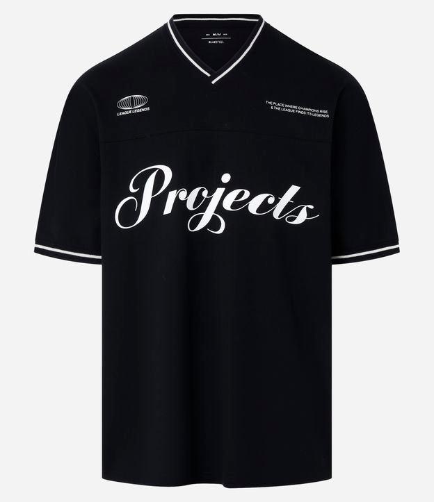 Camiseta em Algodão Sportcore com Estampa Lettering Contrastante - 1