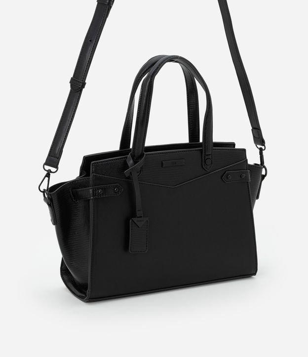 Bolsa Grande em PU com Detalhes Texturizados - 1