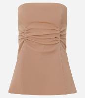 Blusa Corset em Crepe com Franzidos e Lastex - 1