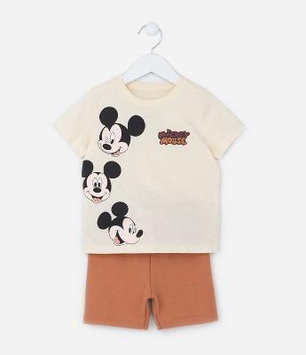 Conjunto Infantil com Estampa do Mickey - Tam 1 a 6 Anos