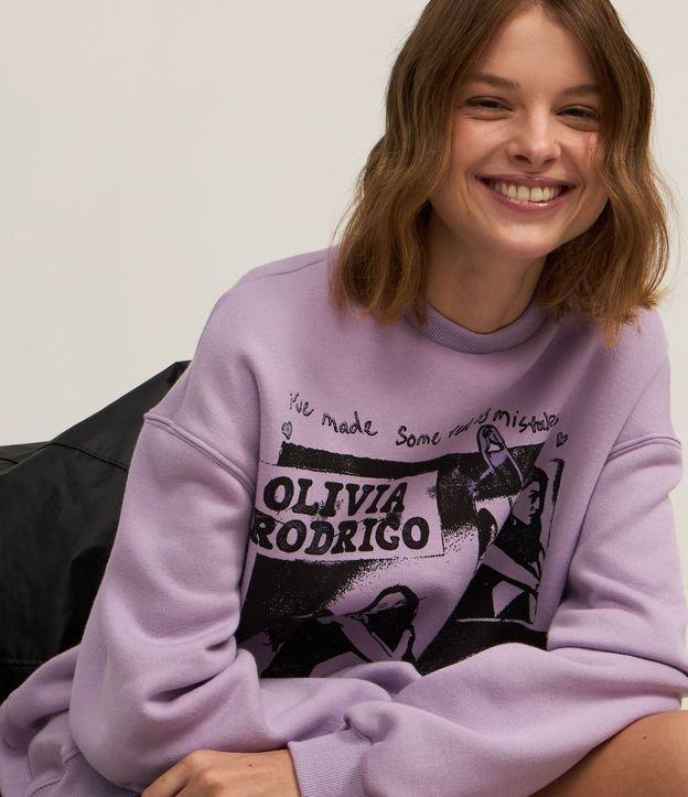 Casaco em Moletom com Forro Fleece com Estampa Olivia Rodrigo - 1