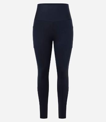 Calça Legging Esportiva em Microfibra com Frisos