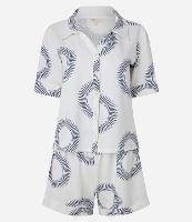 Pijama Short Doll em Viscolycra com Estampa Sol - 1