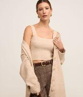 Blusa em Tricô com Decote Quadrado e Alça Larga - 2